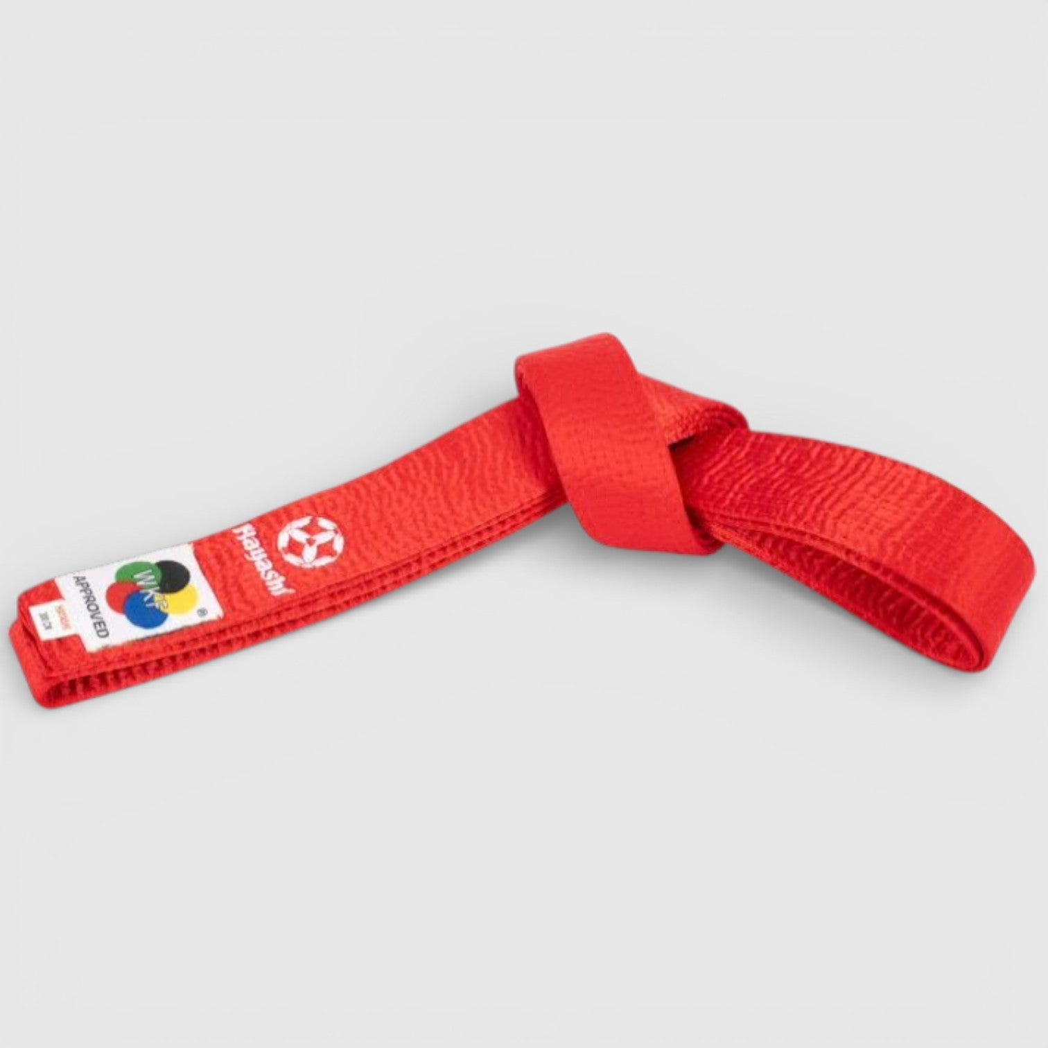 HAYASHI Karatebelte med WKF - etikett – konkurransebelte - Combat Store AS