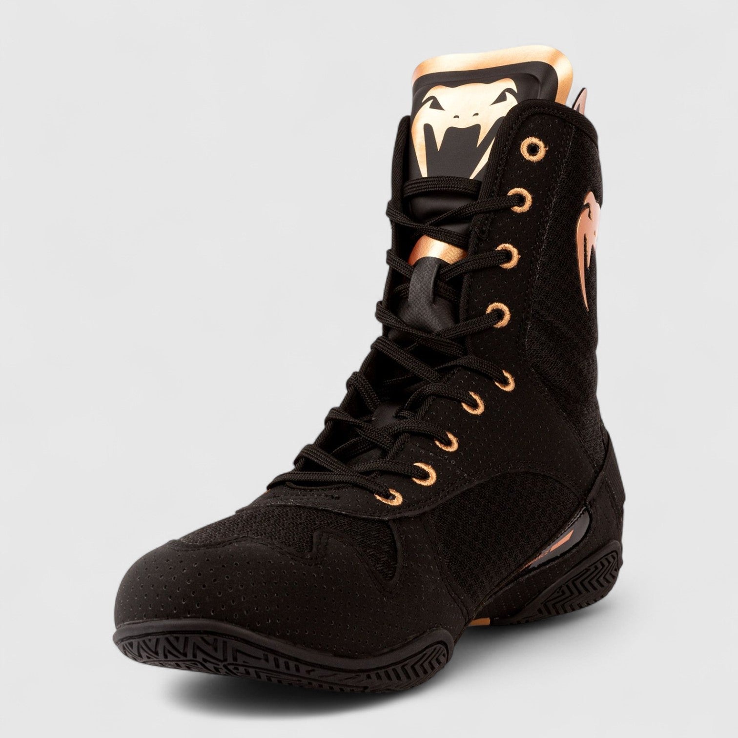 VENUM Elite Boksesko - Svart Bronze - CombatStore.no