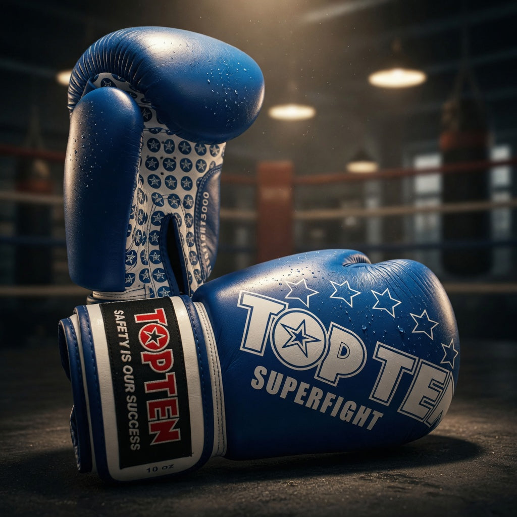 TOP TEN New Boksehansker Superfight 3000 - Rød og Blå 10oz