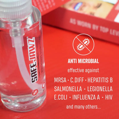 SAFEJAWZ Tannbeskytter desinfeksjonsspray - CombatStore.no