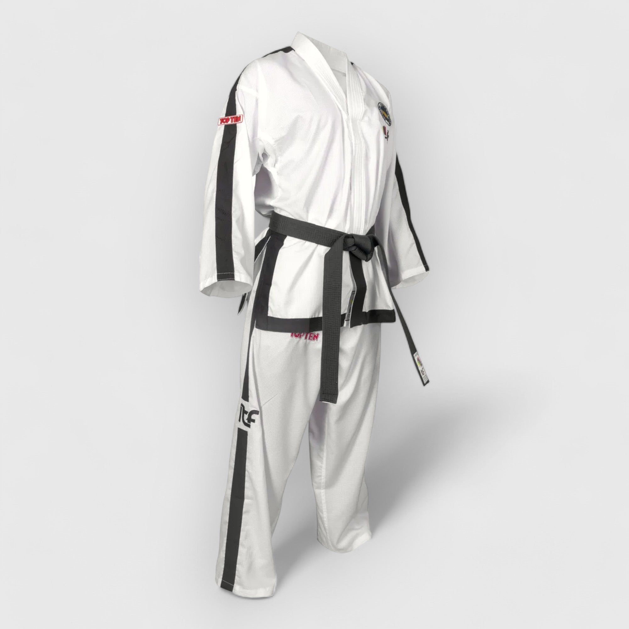 TOP TEN Elite Instructor Diamond ITF Taekwondodrakt 4 - 6 Dan - CombatStore.no