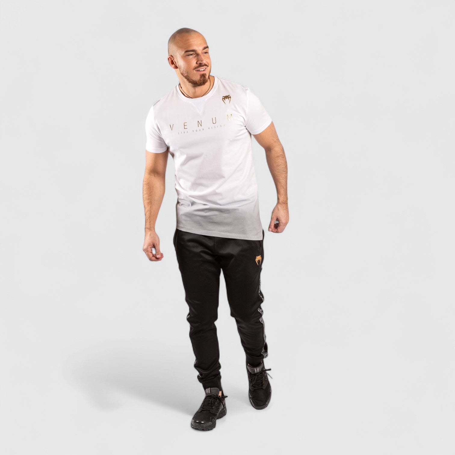 VENUM LiveYourVision T - skjorte - Hvit/Svart - CombatStore.no